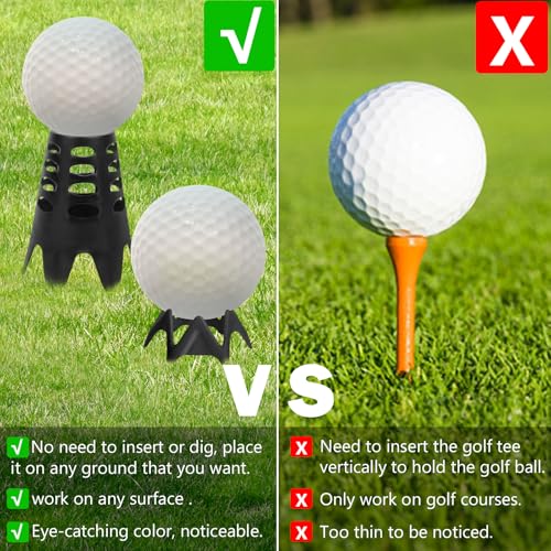 Golf Simulator Tees 20Pcs Plastic Golf Tees for Outdoor Indoor Home Training Practice Simulator Golf Tees Golf Mat Tees for Winter Turf Driving Range 10 Tall+10 Short+1 Mesh Bag