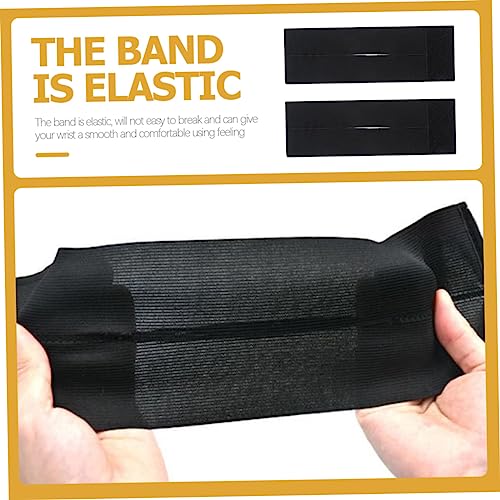 Outanaya 2Pcs Baseball Glove Wrap Band Elastic Reusable Glove Fixing Strap for Maintaining Shape and Pocket Formation Durable Baseball Accessories