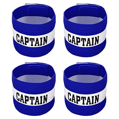 PATIKIL Captain's Armband, Pack Elastic Arm Band for Soccer Team Training - color: Blue