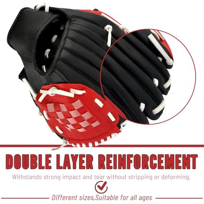 Baseball Glove,Baseball Softball Mitt with Ball for Kids Youth Adults Training and Beginner,Right Hand Throw,Left Hand Glove - color: Urban X-Flash, size: 12.5"