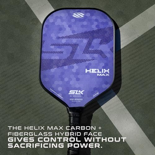 Selkirk Sport SLK Helix Pro Pickleball Paddle | Thermoformed Carbon Fiber Pickleball Paddles with Carbon Fiber & Fiberglass Hybrid Face | Unmatched Control - color: Camo Hex