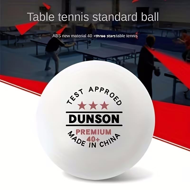 Table Tennis Balls High-Elastic ABS Material Test Approved 40 Speed for Training, Practice, Club Play - color: White