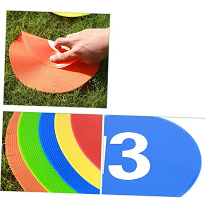 10Pcs Soccer Training Spot Markers Durable Football Roadblock Plates for Agility Drills and Games Non Slip