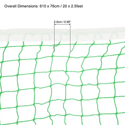 PATIKIL Badminton Net, Badminton Court Netting Replacement for Outdoor Indoor Beach Backyard - color: Green