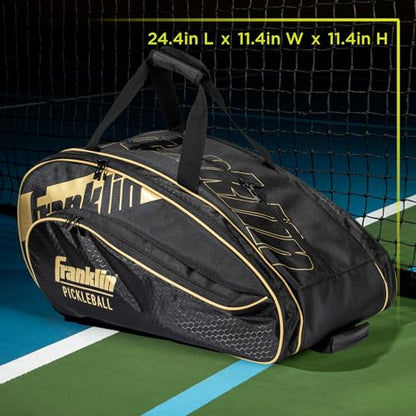 Franklin Sports Pro Series Paddle Bag - color: Black/Gold