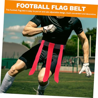 Kisangel Adjustable Flag Football Belt for Teens Adults Multi Use Rugby Waist Belt for Outdoor Sports Training Sessions Enhances Game Fun Competition