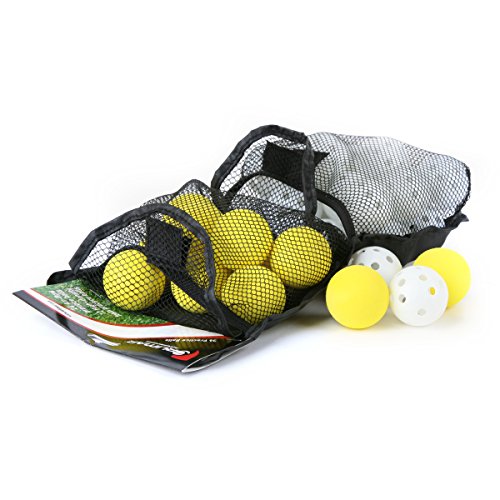 Orlimar 36-Pack Practice Golf Balls (24 Plastic Golf Balls with Holes and 12 Foam Golf Balls)