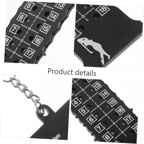 Toddmomy 18holes Score Counter Golf Bead Counter Golf Accessory Keychain Design