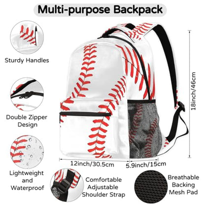 Sports Backpack for Boys, 18 Inch Basketball Print Travel Backpack