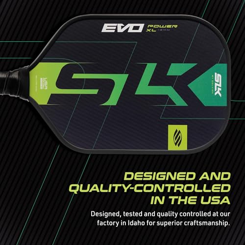 2025 SLK Evo Power XL Pickleball Paddle Bundle | 2 x Citron Paddles + 12 Pack Pickleballs