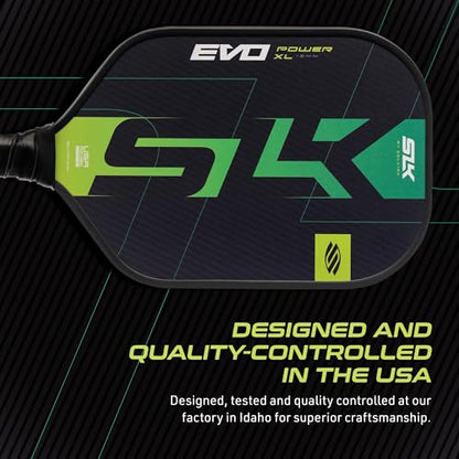2025 SLK Evo Power XL Pickleball Paddle Bundle | 2 x Citron Paddles + 12 Pack Pickleballs
