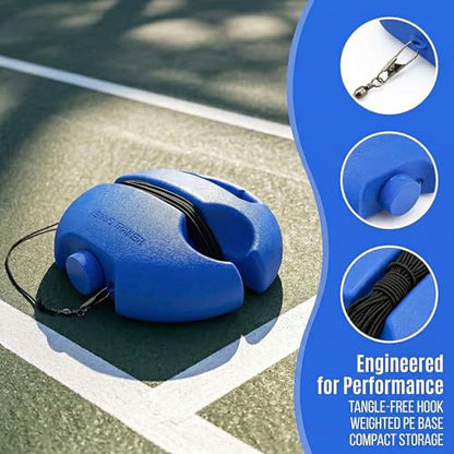 Tennis Trainer 2026 Upgraded Tennis Rebounder with Weighted Base, Portable Solo Practice Training Tool for Home & Backyard, Multifunctional Tennis Ball Training Baseboard Practice Kit