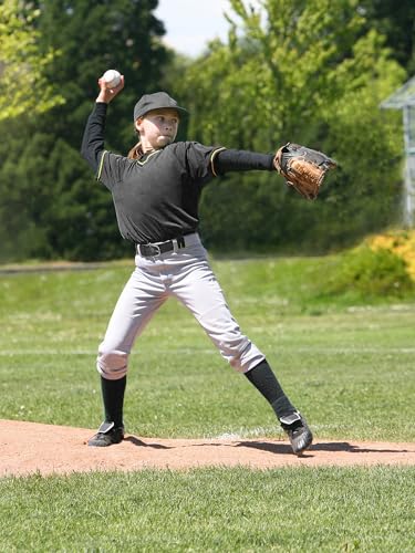 12 Pieces Baseball Belts Bulk Softball Belts Packs Leather Belt Adjustable Softball Belt Stretch Sports - color: Black, size: Youth Size