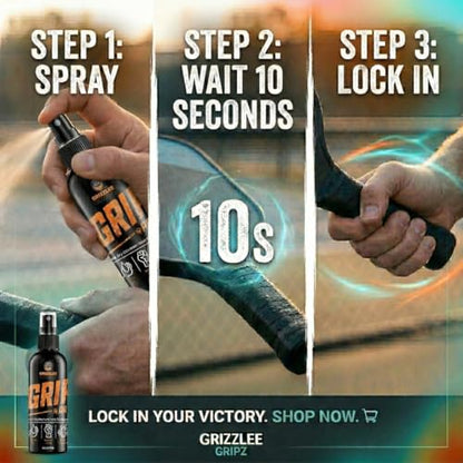 Grip Pro - Anti-Slip Tacky Spray for Athletes | Sweat-Proof Control with GripX Technology for Pickleball, Tennis, Football, Baseball, Softball, Pole Dancing, Basketball - Maximum Tack