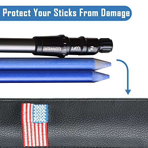 Golf Alignment Stick Cover Case Holder Hold at Least 3 Sticks - color: 1