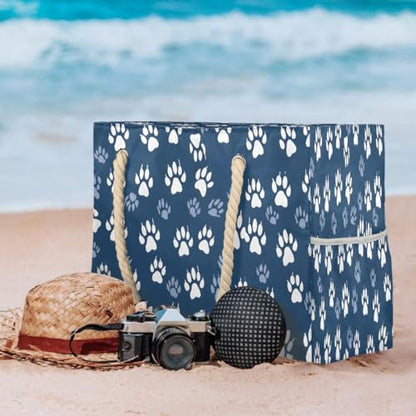 Beach Bag Waterproof Sand-proof Canvas Tote Lightweight Shoulder Bag Suitable for Family outdoor travel - color: C9
