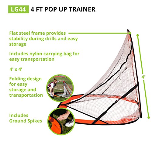 Champion Sports Lacrosse Training Goal: Pop Up & Backyard Shooting Net