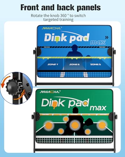 Portable Pickleball Trainer - Solo Practice Rebounder with Adjustable Stand, Perfect for Dink Mastery