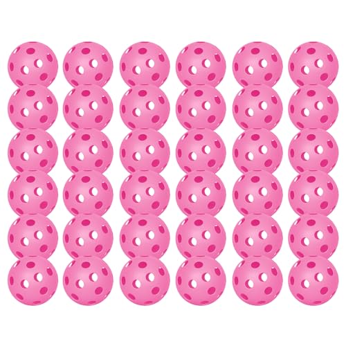 6 Pack Sports Outdoor Pickleballs - 40 Pickleball Balls - USA Pickleball Balls (USAPA) Approved - Official US Open Ball - color: Pink, style: 36 - Pack