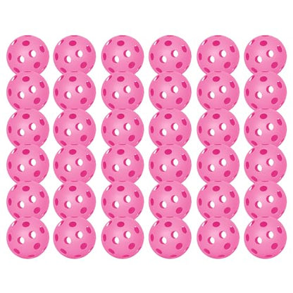 6 Pack Sports Outdoor Pickleballs - 40 Pickleball Balls - USA Pickleball Balls (USAPA) Approved - Official US Open Ball - color: Pink, style: 36 - Pack