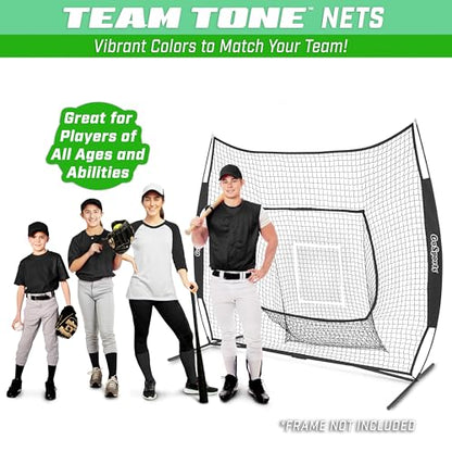 GoSports Replacement 7 x 7 ft Baseball Net - NET ONLY - Frame NOT Included - Choose Your Color - color: Black