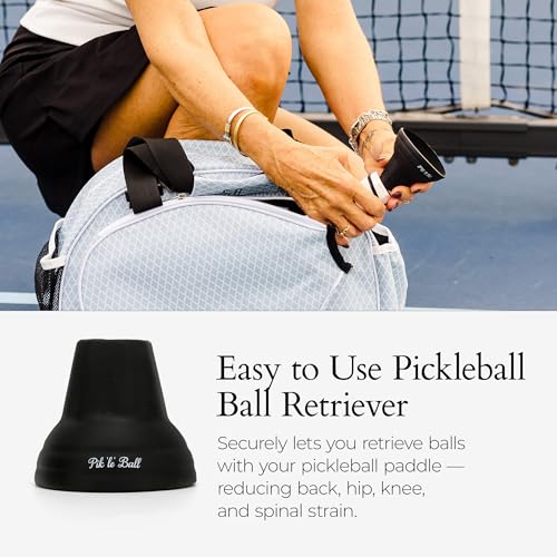 Pik'le'Ball Ball Retriever Fits All Pickleball Paddles – Lightweight & Flexible Design – Convenient Pickleball Retriever Without Bending, Great for Your Back & Hips – Ideal Gift for Men & Women - size: 2