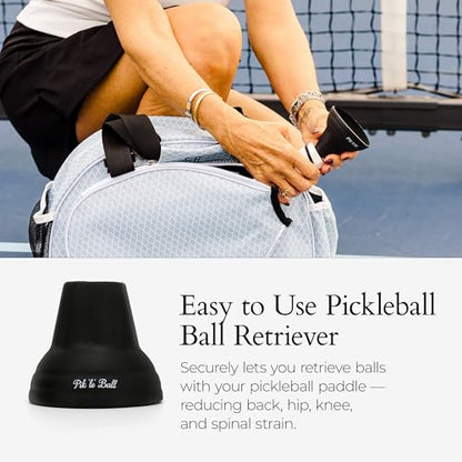 Pik'le'Ball Ball Retriever Fits All Pickleball Paddles – Lightweight & Flexible Design – Convenient Pickleball Retriever Without Bending, Great for Your Back & Hips – Ideal Gift for Men & Women - size: 2
