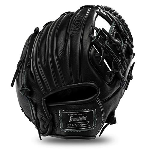 Franklin Sports CTZ5000 Baseball Gloves - Adult + Youth Fielding Gloves + Catcher's Mitts - Multiple Styles + Colors - color: Black Chrome, size: 11.5" - I-Web