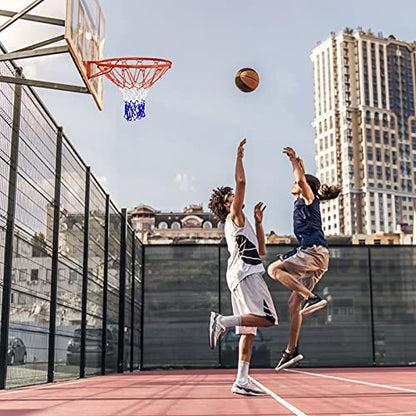 Goplus Replacement Basketball Rim Net, 18inch Portable Basketball Hoop Wall Door Mounted Indoor Outdoor Hanging Outside