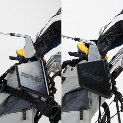 Scrubi Golf Club Cleaner for Your Golf Bag - Compact & Efficient Cleaning Tool for Golf Clubs – Easy to Use & Waterproof Design – Includes Strong Nylon Brush – Perfect for Irons