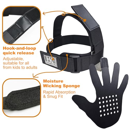 3D Hand-in-Face Basketball Training Mask, 2nd Gen with Moisture Wicking Sponge & Adjustable Strap, Enhance Shooting Accuracy Under Pressure for All Ages - color: Black - 1pcs