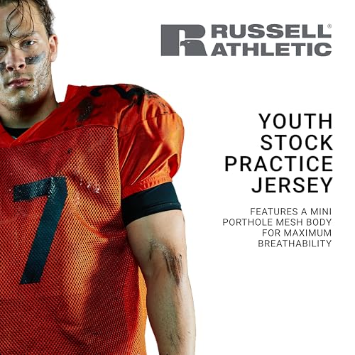 Russell Athletic Boys Youth Stock Practice Jersey - color: White, size: X-Large