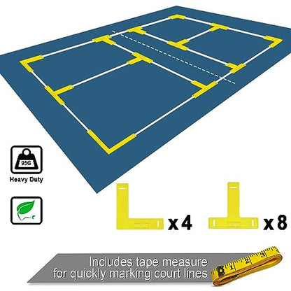 Portable Pickleball Net Set, 22FT Regularion Size Pickle Ball Net with Paddles Set, Outdoor Pickleballs and Carry Bag, Easy Setup for Indoor, Outdoor, Driveway