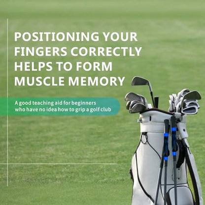 Golf Grip Trainer, Golf Training Aid for Enhance Grip Strength and Swing Technique for Superior, Grip Trainer GolfClub to Help Train Correct Hand Position, Portable and Durable