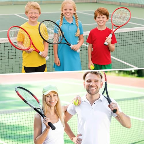 12 Pieces Tennis Racket Grip Tape, 6 Black + 6 White Precut Badminton Overgrips, Anti-Slip Sweat-Absorbent Tennis Grips for Tennis/Badminton/Pickleball Racquet Sports - color: 6Black+6White