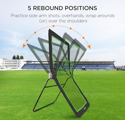 Lacrosse Rebounder for Backyard 7 x 4 ft Lacrosse Bounce Back Net for Lax Practice with Five Rebound Angles