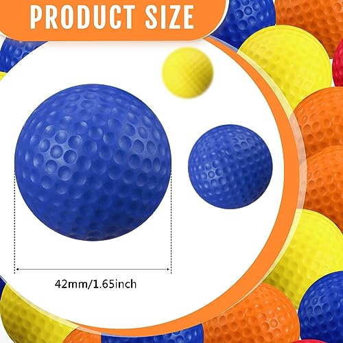 Junkin 80 Pcs Foam Golf Balls Practice Balls Realistic Feel and Flight Sport Training for Indoor or Outdoor Backyard Golf Training