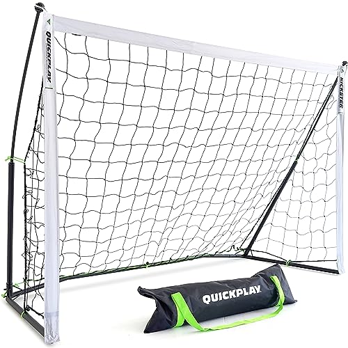 QUICKPLAY Kickster Soccer Goal Range – Ultra Portable | Quick and Easy Set Up | Includes Net and Carry Bag | Available in 7 Sizes | Backyard Soccer Net for Kids & Adults [Single Goal] - style: 6 x 4'