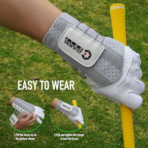 GAIARENA Golf Training Aid Wrist Hinge Trainer Brace, Effective Golf Swing Training Aids, Correct Wrist Angle Swing Posture & Develop Muscle Memory for Beginner【Patent Pending】