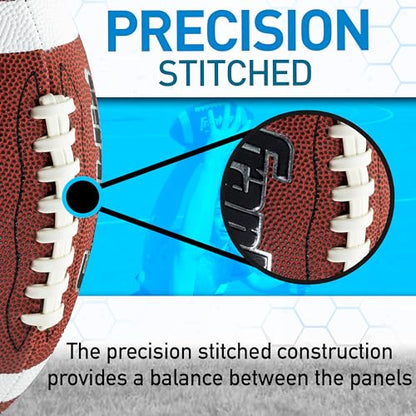 Franklin Sports Football, Kicking Tee + Pump Set - Grip Rite Official or Junior Size - Ball, Tee + Air Pump with Needle