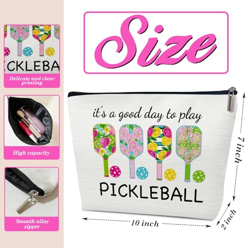 Pickleball Makeup Bag, Pickleball Gifts for Women, It's a Good Day to Play Pickleball Cosmetic Bag - color: multicolor03