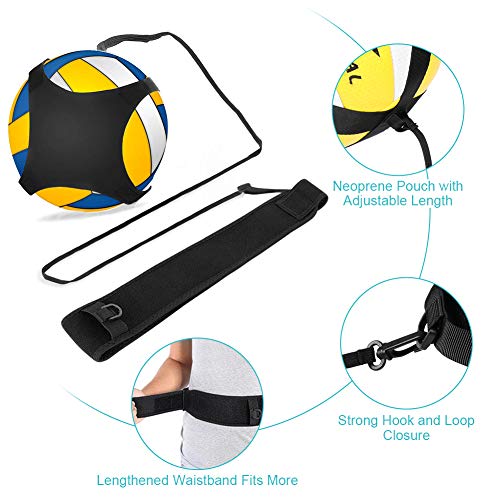 Yosoo Health Gear Volleyball Training Equipment, Adjustable Volleyball Aid Training Device, Football Kick Trainer Trainer, Football