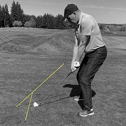 ProActive Sports F4 Alignment Rods – 2 Pack | Golf Training Aid Sticks