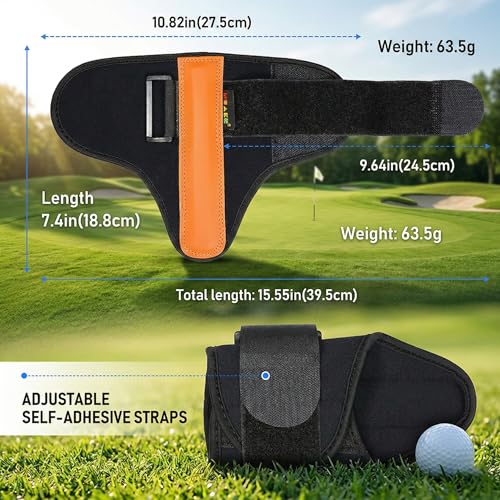 Golf Wrist Brace & Golf Swing Trainer Aid - Ambidextrous Hinge Training Support with Medical-Grade Splint, Post-Injury Recovery & Swing Correction for Men Women