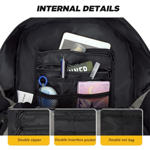 Goloni Soccer Bag, Basketball Bag with Ball Compartment & Shoe Compartment,Large Soccer Backpack for Basketball,Gym，Football - color: Grey