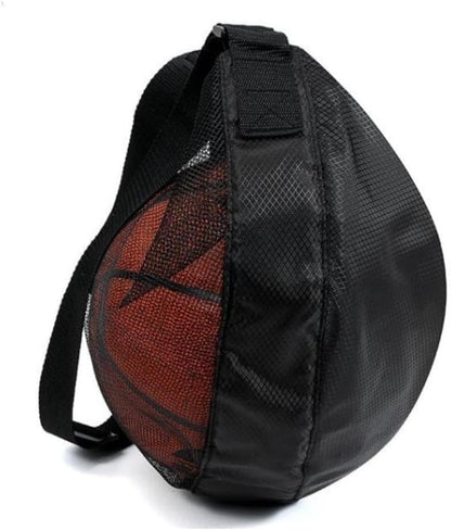 Large Capacity Mesh Sports Ball Bag Oxford Crossbody Shoulder Gym Training Sack for Basketball Football Volleyball