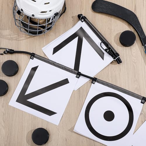 Outus 8 Pcs Hockey Shooting Net Targets for Hockey and Lacrosse Training Aid Lacrosse Goal Targets Tool and Training Equipment for Adult Goalie Practice Shot Accuracy Improving