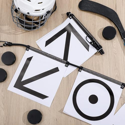 Outus 8 Pcs Hockey Shooting Net Targets for Hockey and Lacrosse Training Aid Lacrosse Goal Targets Tool and Training Equipment for Adult Goalie Practice Shot Accuracy Improving