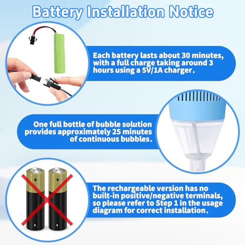 Infowush Bubble Machine for Kids, Automatic Standing Bubble Maker Machine Height Adjustable Up to 47 Inches Outdoor Battery Bubble Machine with Light/Music for Toddlers Birthday Party Gifts（Blue） - color: Blue