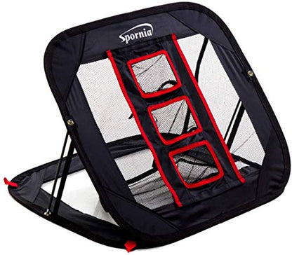Pop Up Golf Chipping Net- Indoor and Outdoor Golf Practice Training- 25 in. Collapsible Chip Shot Net (2 in 1 Target)